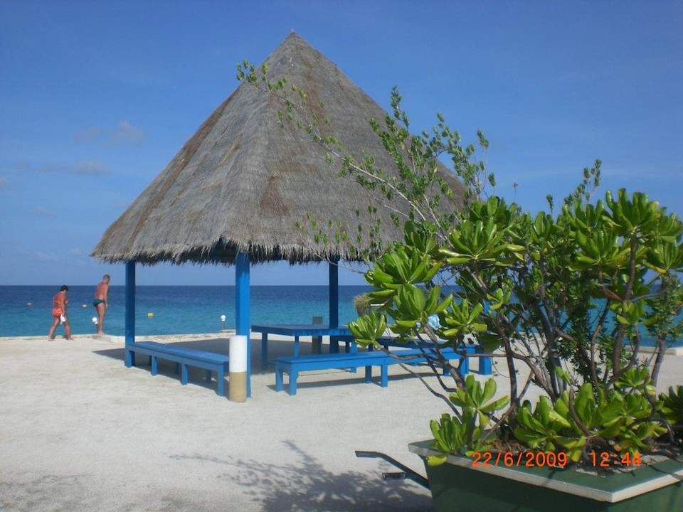 Hütte auf dem Steg Summer Island Maldives