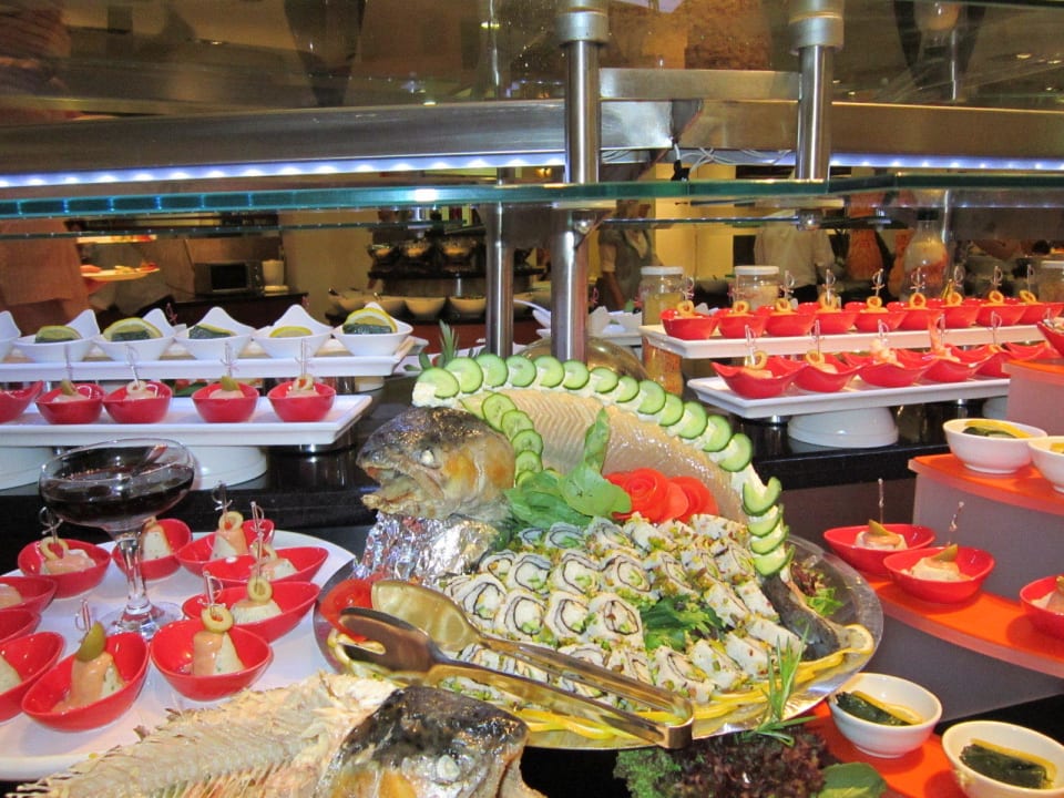 Fischbüffet Sunis Evren Beach Resort Hotel & Spa