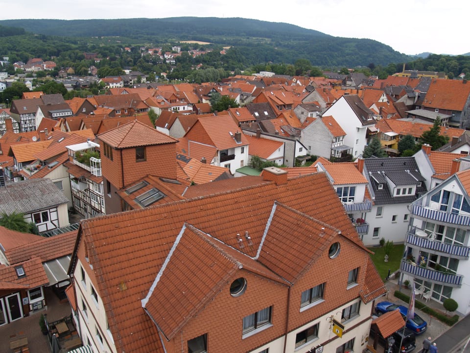 Ausblick vom Wasserturm  Frau Holle-Land-Hotel