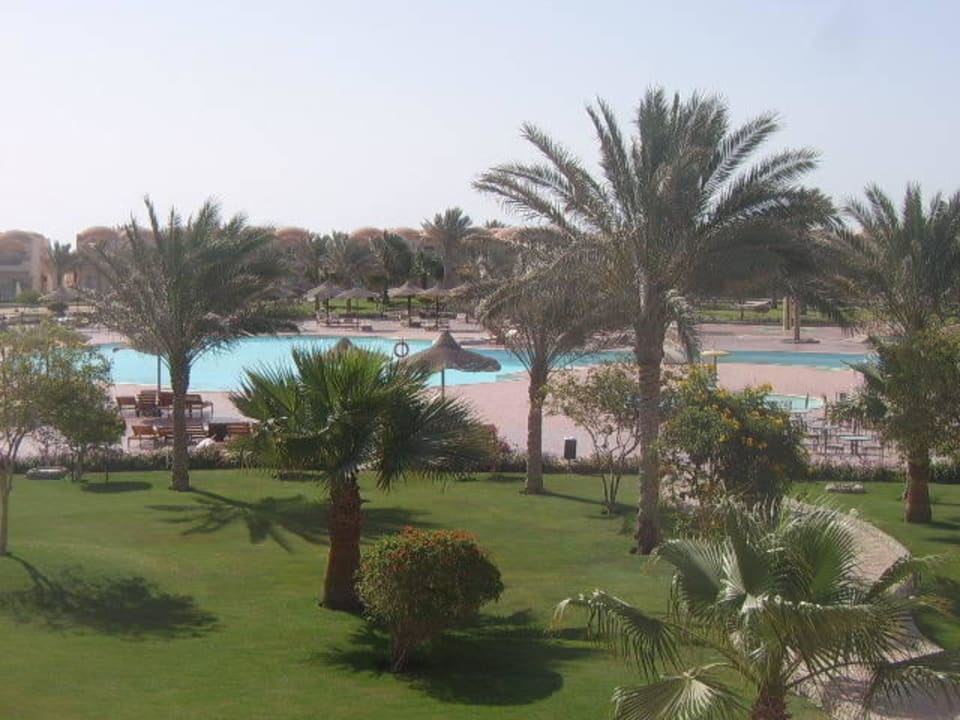 Blick von unserem Zimmer Three Corners Sea Beach Resort