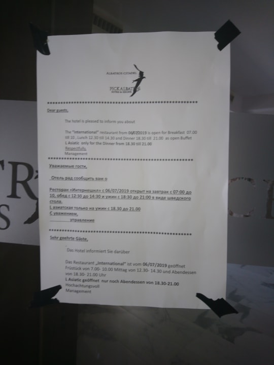 Gastro Pickalbatros Citadel Resort