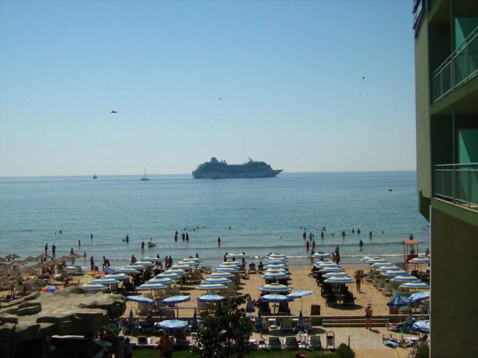 Widok z pokoju Hotel Bilyana Beach