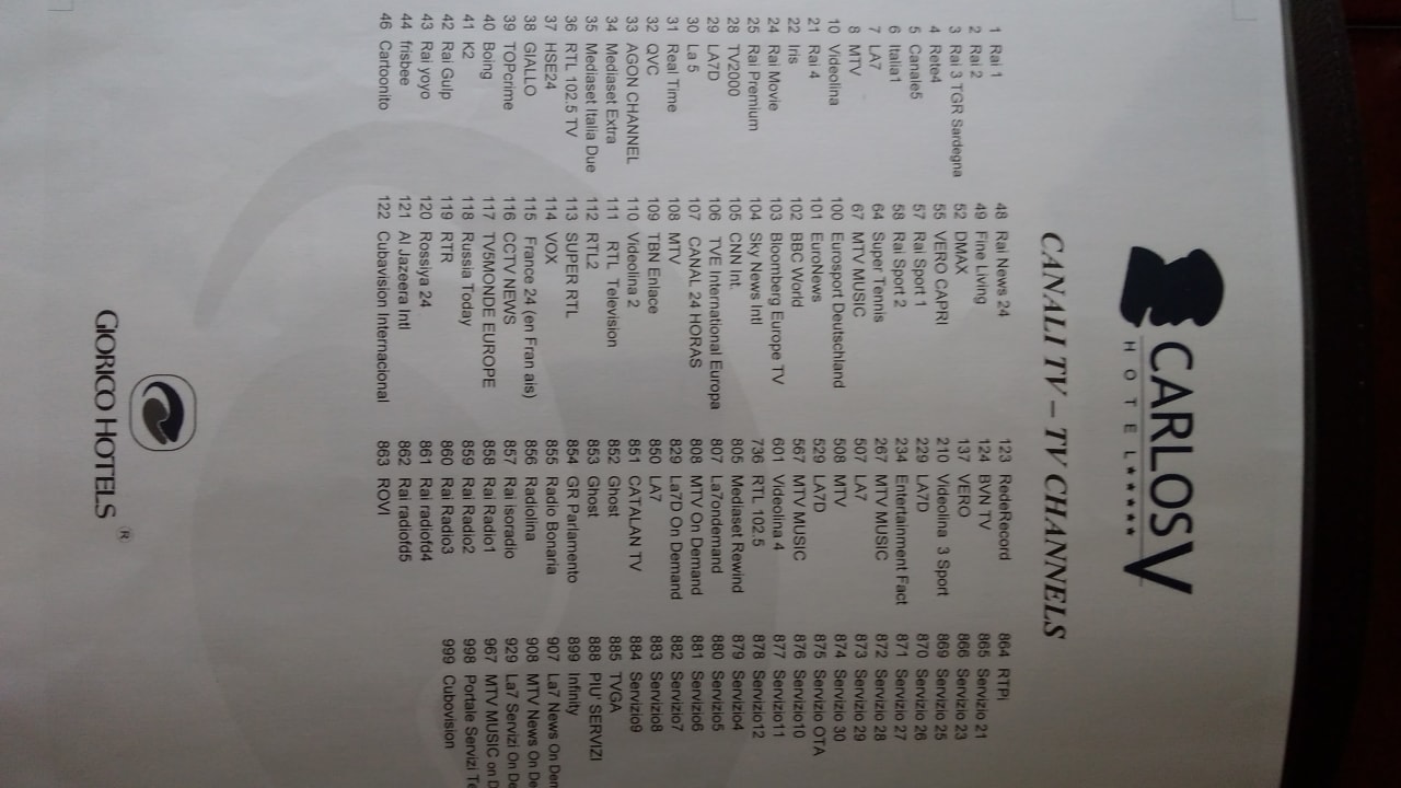 Zimmer Smy Carlos V Wellness & Spa Alghero