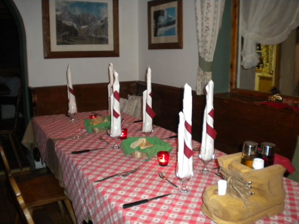 Abendessen Graziani Hütte