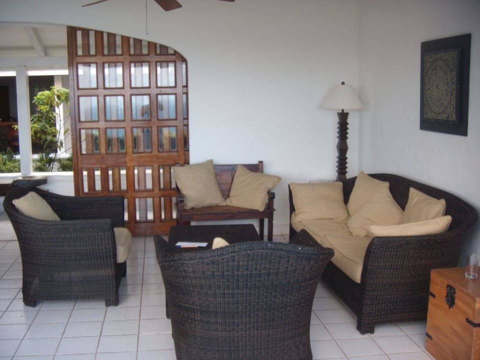 Wohnterrasse der großen Villa Hotel Windjammer Landing Villa Beach Resort