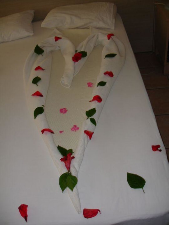 Hier hat die Putzfau unser Bett verziert  Süral Saray Hotel
