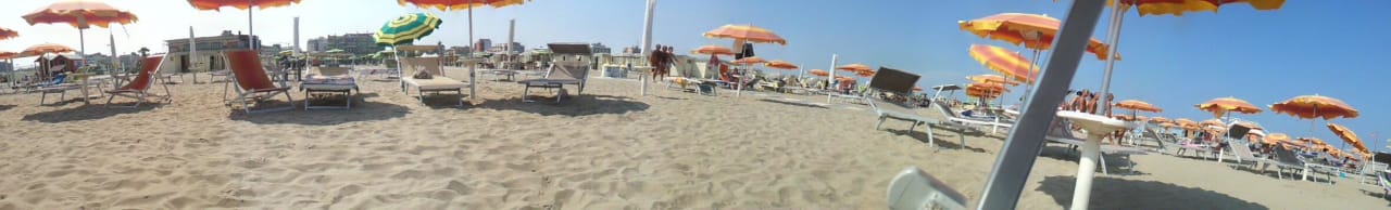 Panoramabild Strand Hotel Miramare