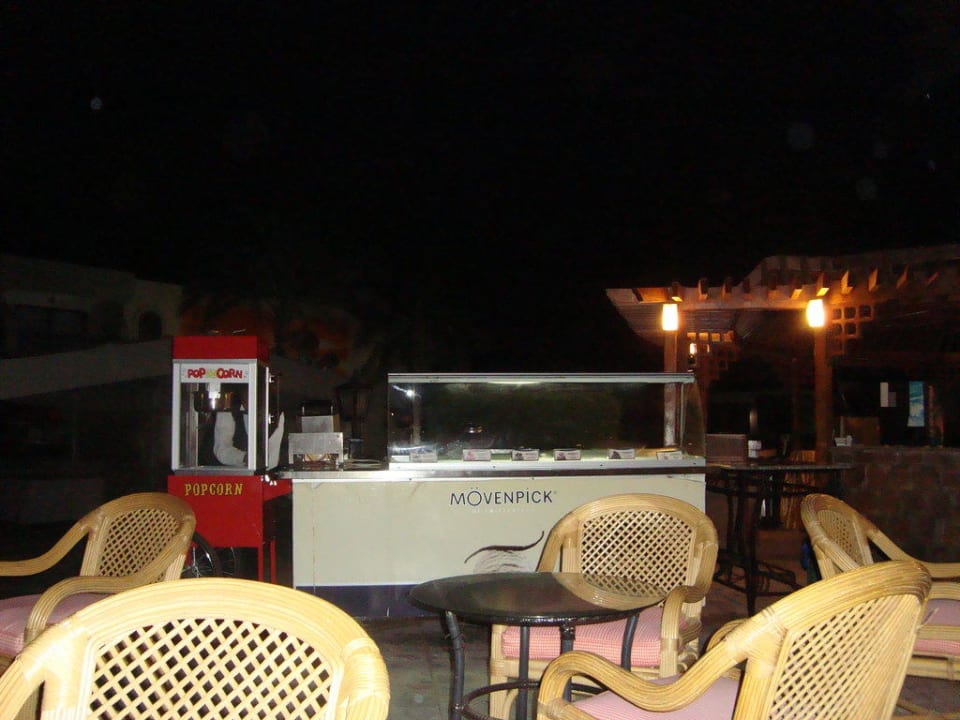 Lobbybereich lecker Popcorn Aladdin Beach Resort