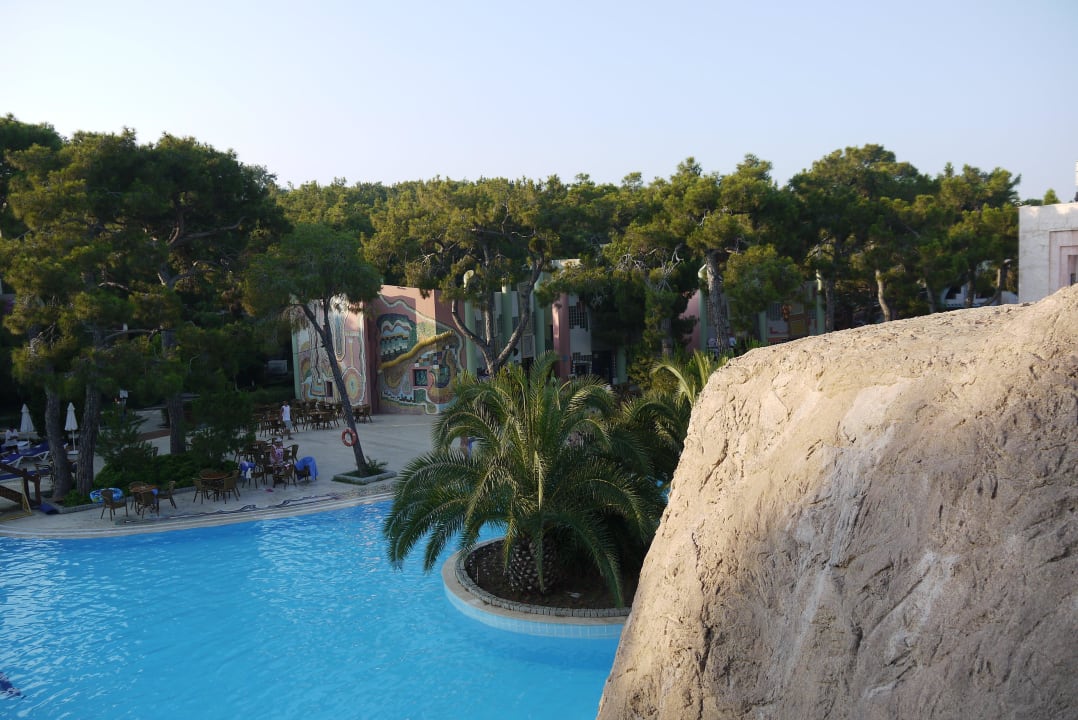 Blick vom Themenrestaurant "Heuriger" Blue Waters Club