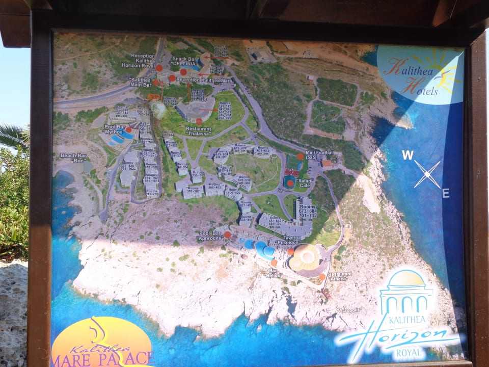 Lageplan Hotel Kalithea Horizon Royal