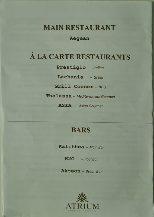 Gastro Atrium Prestige Thalasso Spa Resort & Villas
