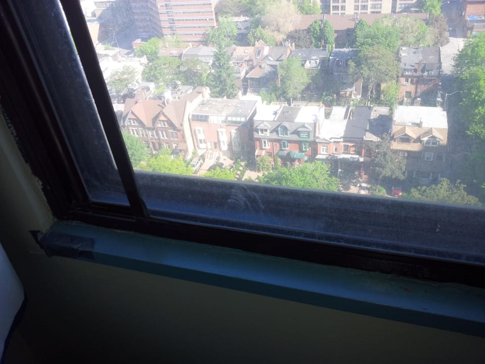 Dirty old window Hotel Neill-Wycik College