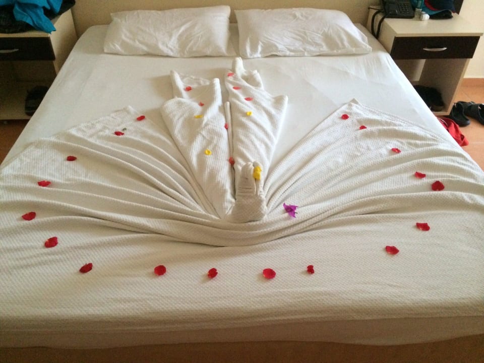 Bettdekoration Hotel Helios