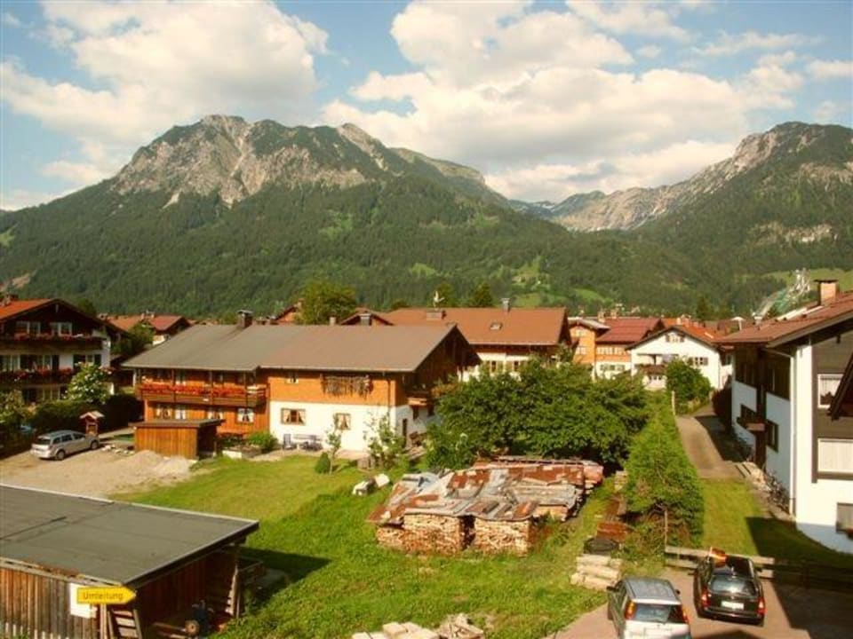 Ausblick auf die Oberstdorfer Berge Haus Antonius & Haus Johannes