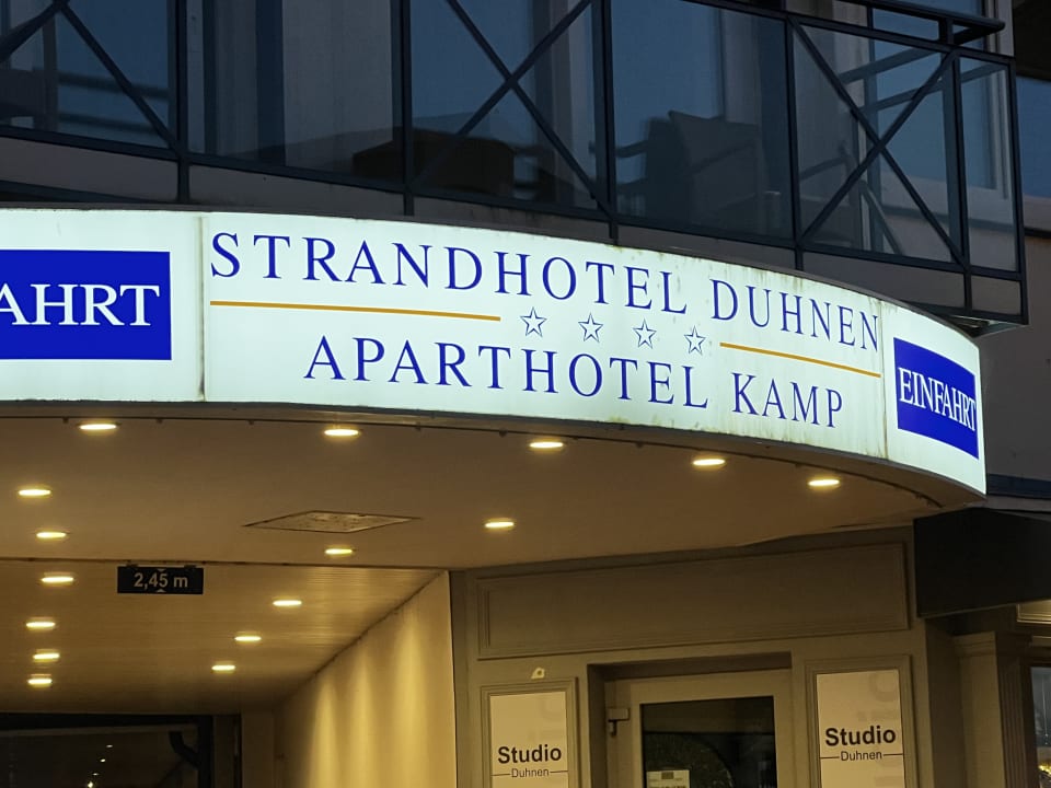 Außenansicht Strandhotel Duhnen / Aparthotel Kamp