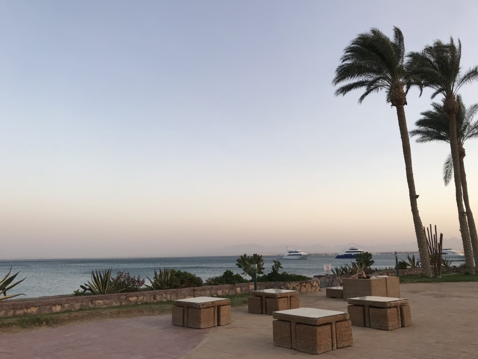 Blick von der Insel aus Marriott Hurghada Beach Resort