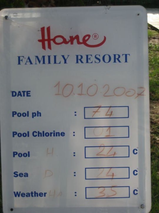 So schön war es am 10.Oktober 2007 Hane Family Resort