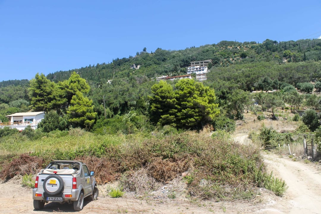 Das Belvedere vom Strand aus Studios & Appartements Belvedere