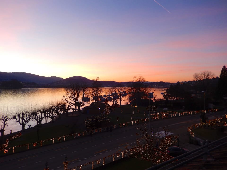 Ausblick auf See Hotel Seeburg