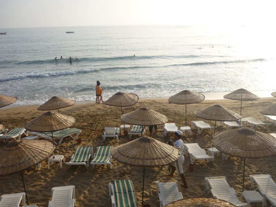 Вид из столовой Aska Hotel Just in Beach