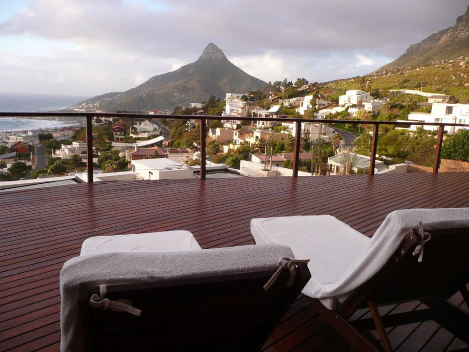 Terrasse mit Lion's Head Guest House Auberge du Cap