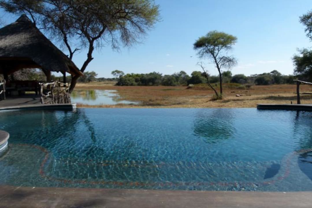 Pool und Wasserloch Hotel Okonjima The Villa