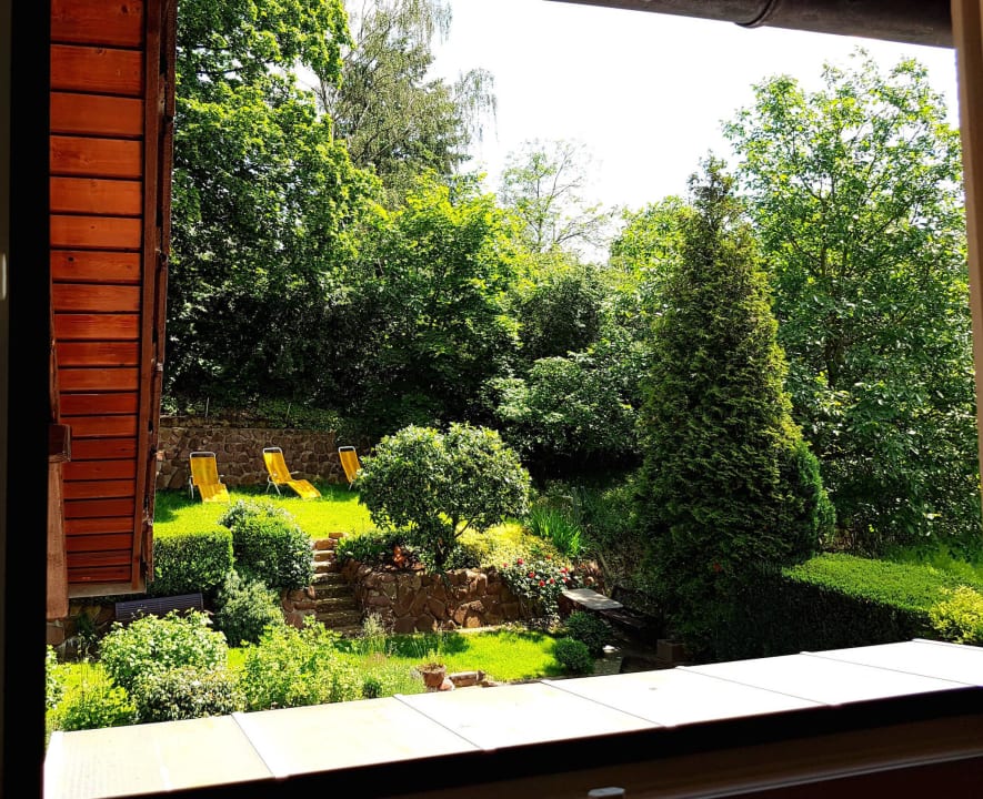 Aussicht vom Zimmer Hotel & Restaurant Rosenbusch