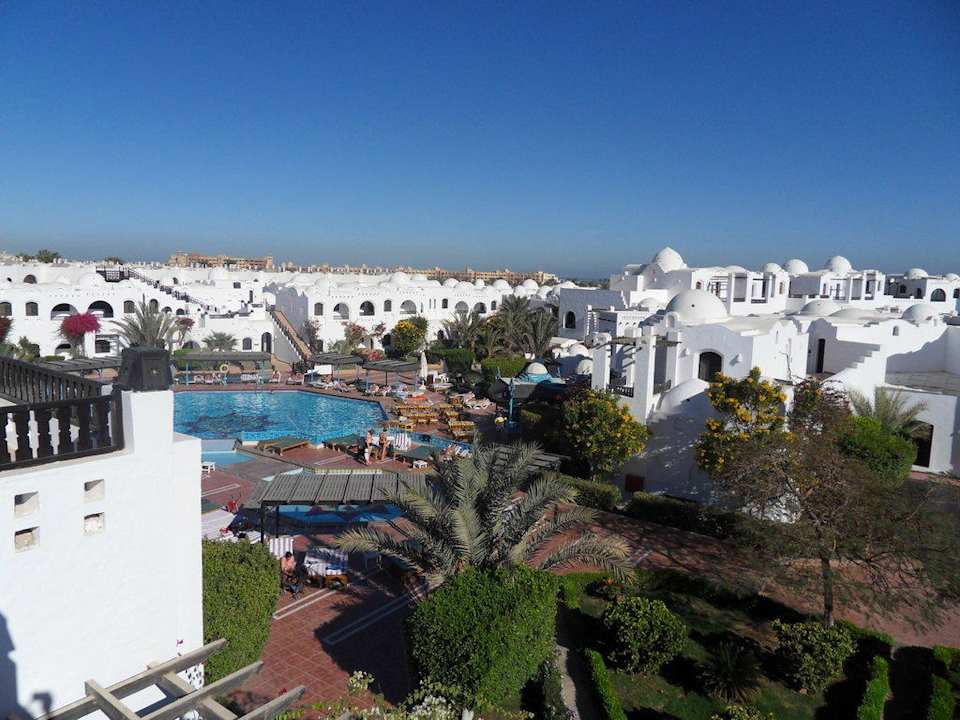 Pool vom Dach aus Arabella Azur Resort