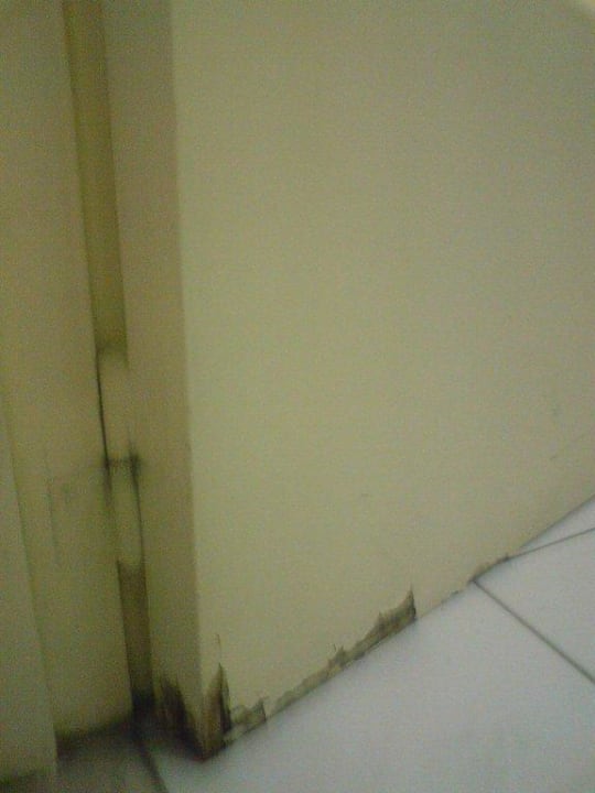 Tür vom Badezimmer Hotel Britannia