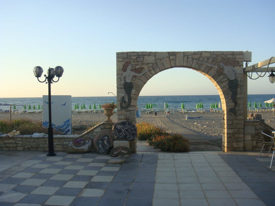 Der Weg zum Strand Golden Beach Rethymnon