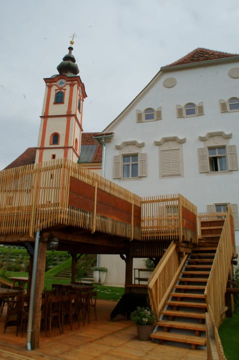 Garten mit Terrasse Tom R Pfarrhof Sankt Andrä