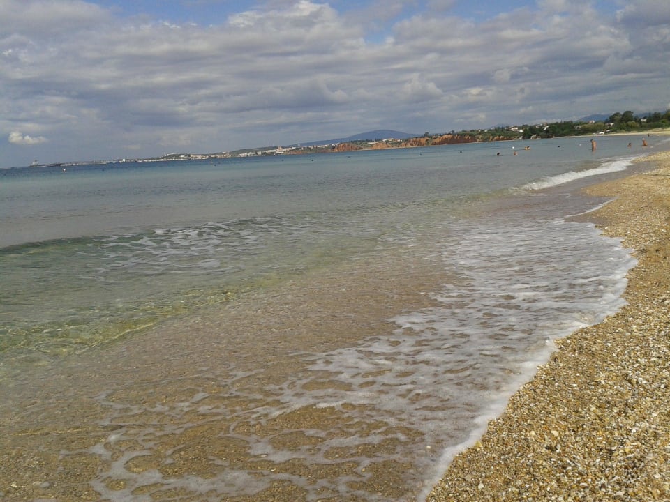 Blick vom Hotelstrand in Richtung Nea Moudania Hotel Portes Beach