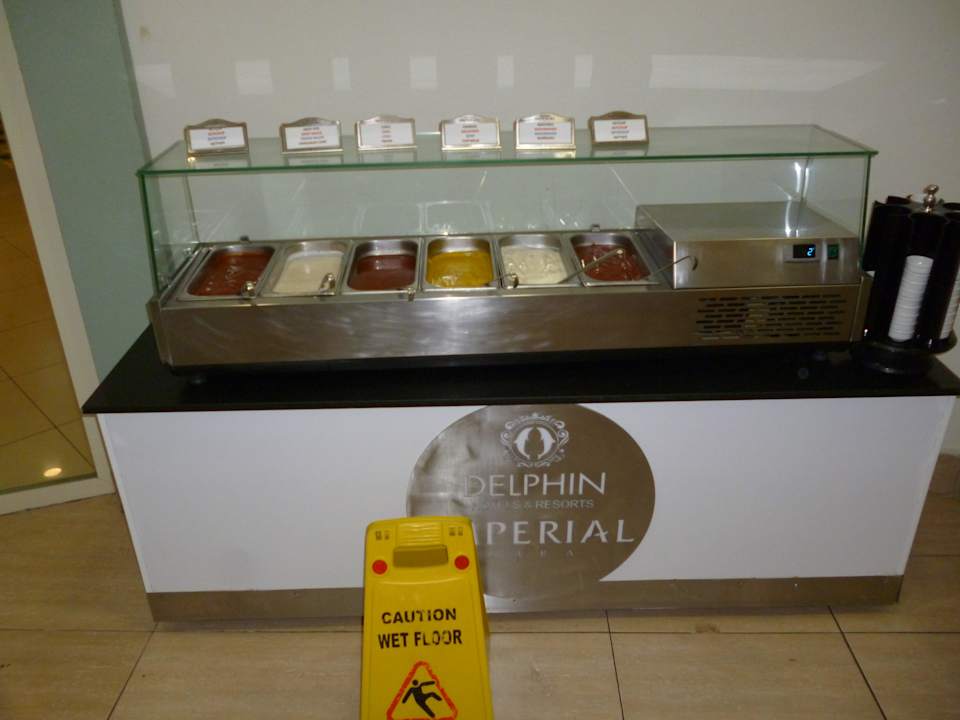 Das Buffet am Abend. Hotel Delphin Imperial