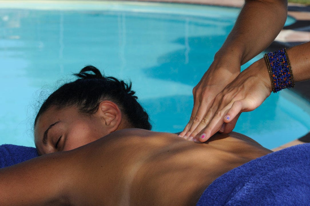 Relax massages at the pool  Alghero Resort Country Hotel