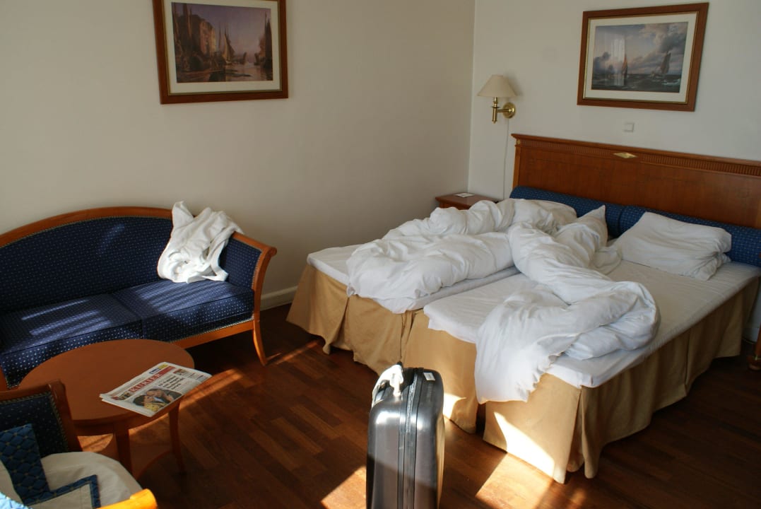 Bett (am Morgen der Abreise) Hotel Copenhagen Strand
