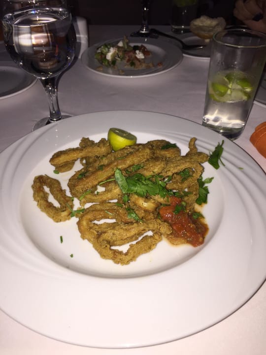 Calamari im Fischrestaurant Desert Rose