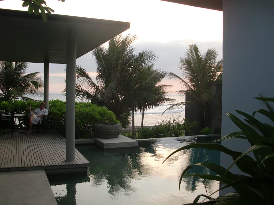 Blick aus Ocean Villa mit Meerblick Soori Bali Hotel