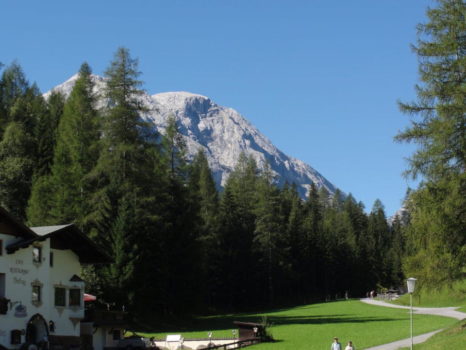 Blick vom Balkon zur Hohen Munde Ferienhaus Kirchplatzl
