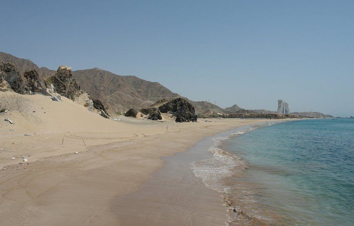 Blick Richtung Hotel Hotel Le Meridien Al Aqah Beach Resort