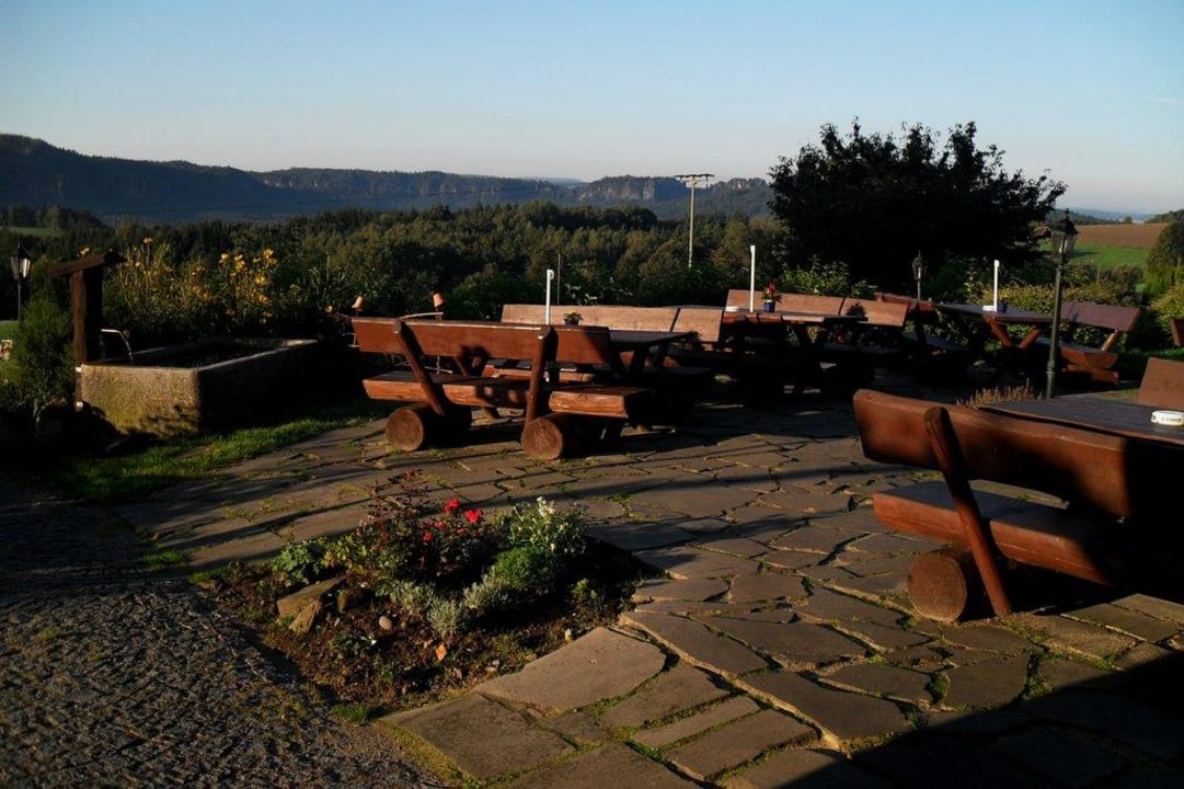 Terrasse Hotel Berghof Lichtenhain