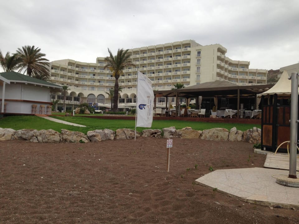 Blick vom Meer aus  Rodos Palladium Leisure & Wellness