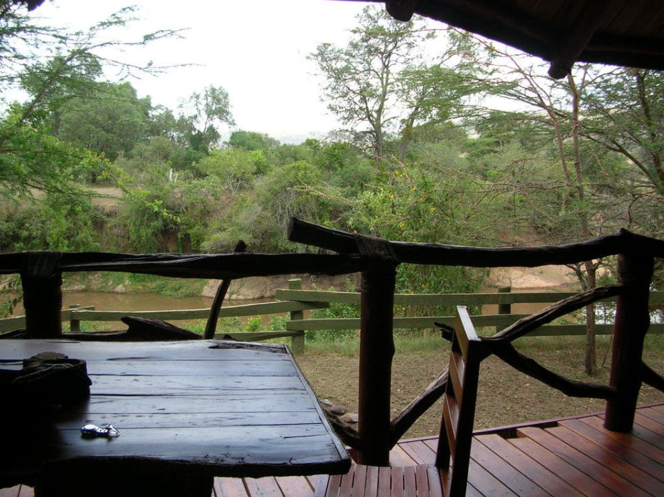 Unsere Terrasse mit Blick auf den Mara Royal Mara Safari Lodge