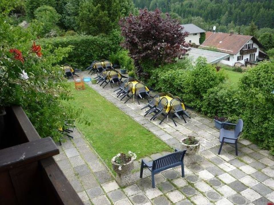 Blick vom Balkon aus Hotel Zur Schönen Aussicht