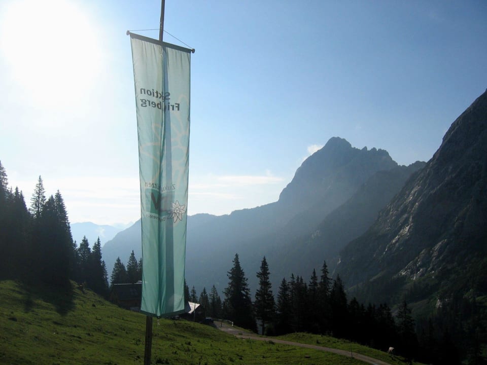 Ausblick von der Willi-Merkl-Gedächtnishütte Willi Merkl Gedächtnis Hütte Musau