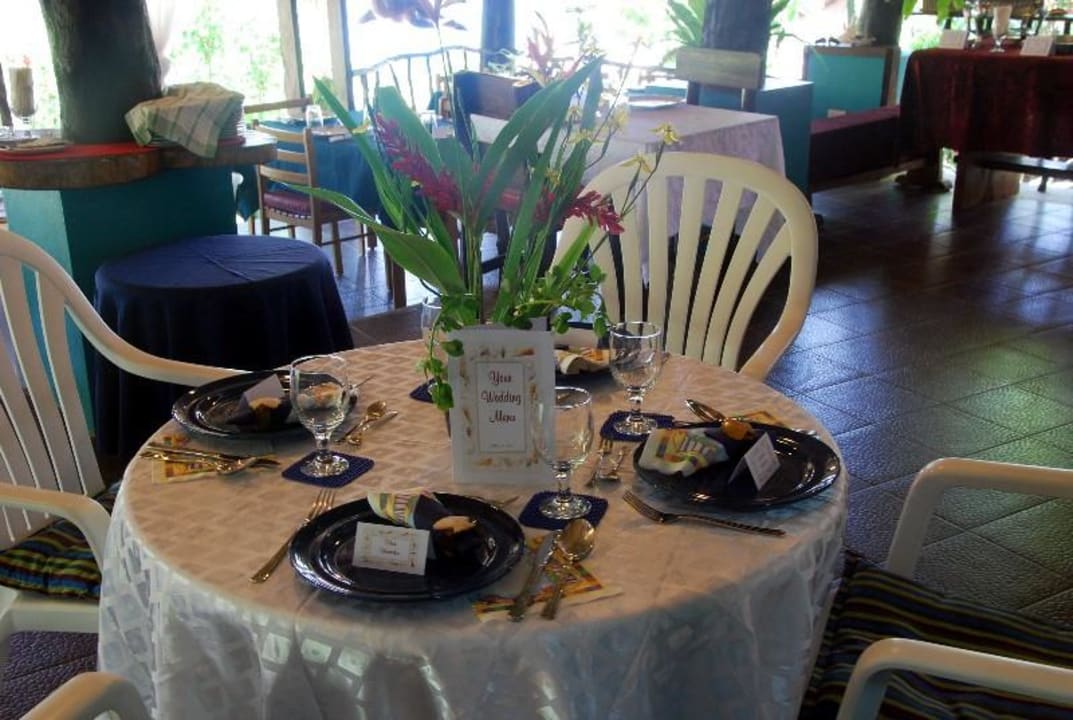 The wedding table Tuko Beach Resort