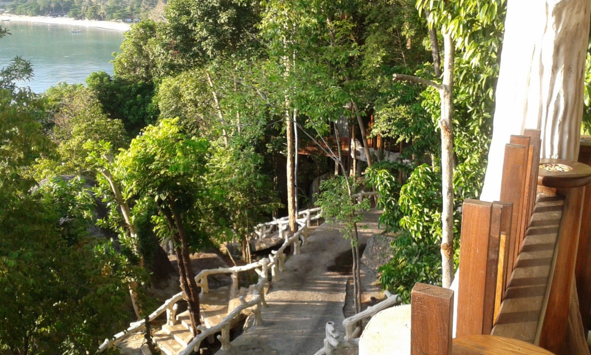 Blick von der Terrasse Panviman Resort Koh Phangan