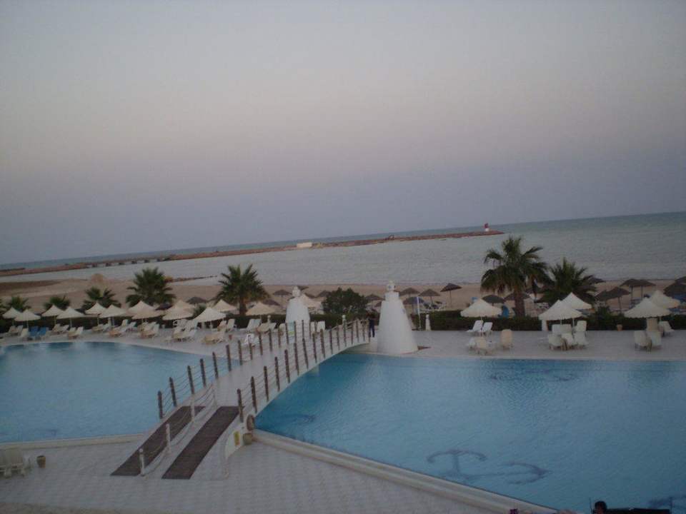 Abendlicher Blick von der Terrasse Hotel Bravo Djerba