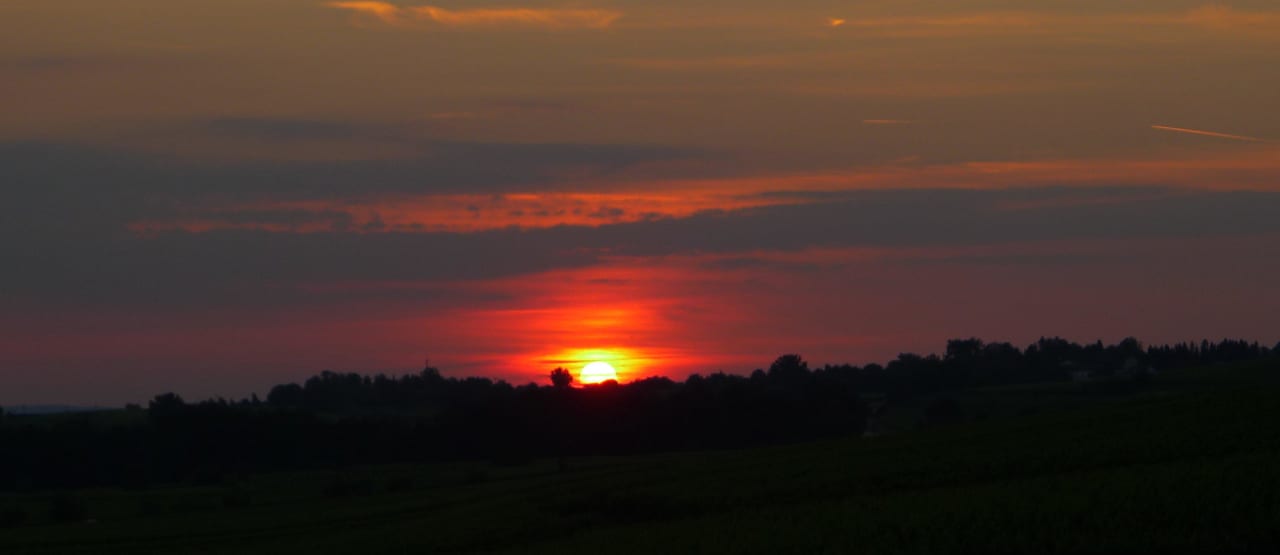 Sonnenuntergang vom Westbalkon Hotel Mohren Garni