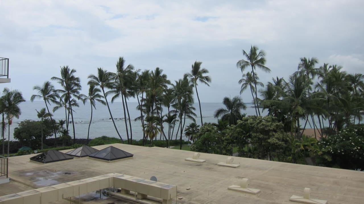 Ausblick vom Balkon Hotel Outrigger Keauhou Beach Resort