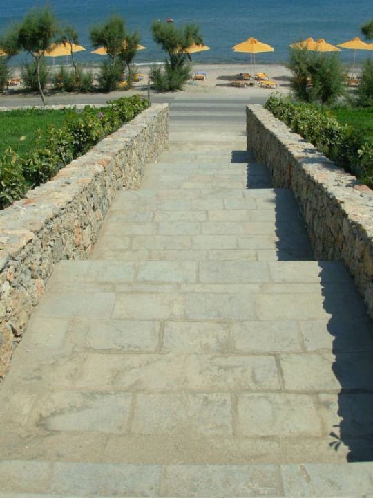 Treppe zum Strand Atlantica Mikri Poli Kos